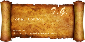 Tokai Gordon névjegykártya